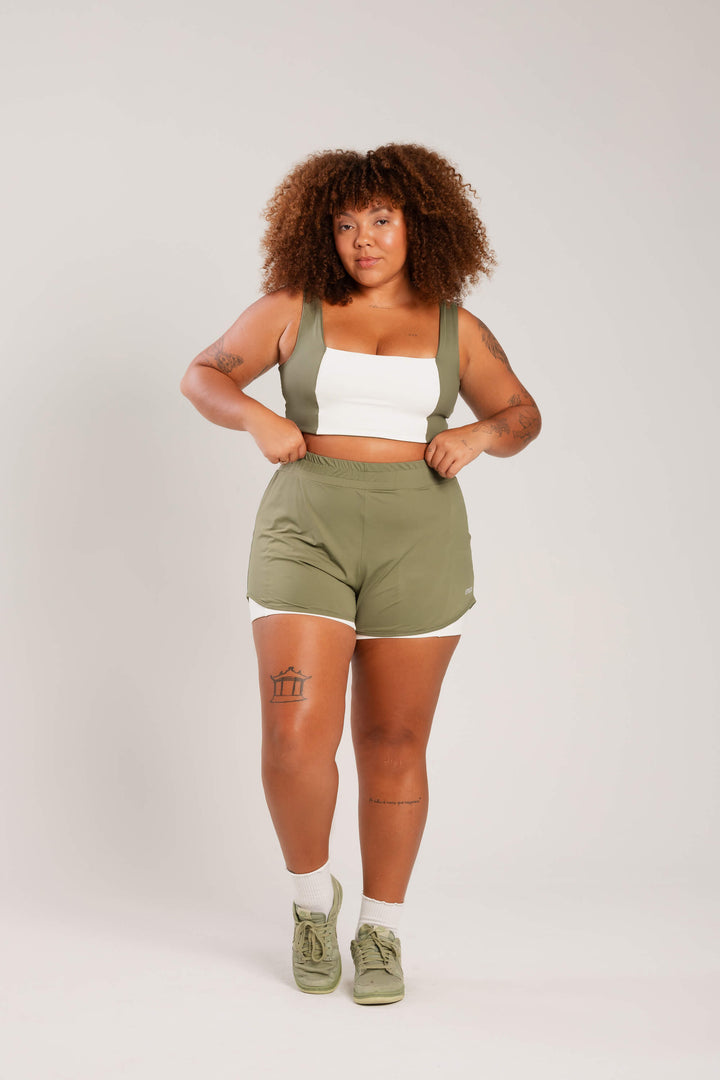 Conjunto Top Dupla Face e Short Duplo Flow